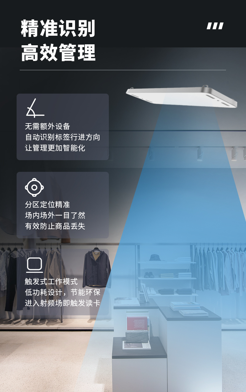 AI+RFID相控阵雷达门禁如何打造「零损耗」智慧门店？